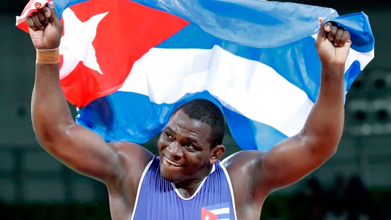 Mijain Lopez, the Cuban Olympic champion of Greco-Roman wrestling.