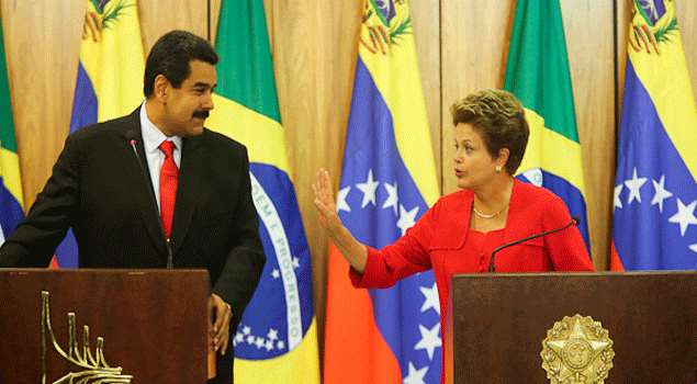 Dilma Rousseff y Nicolas Maduro