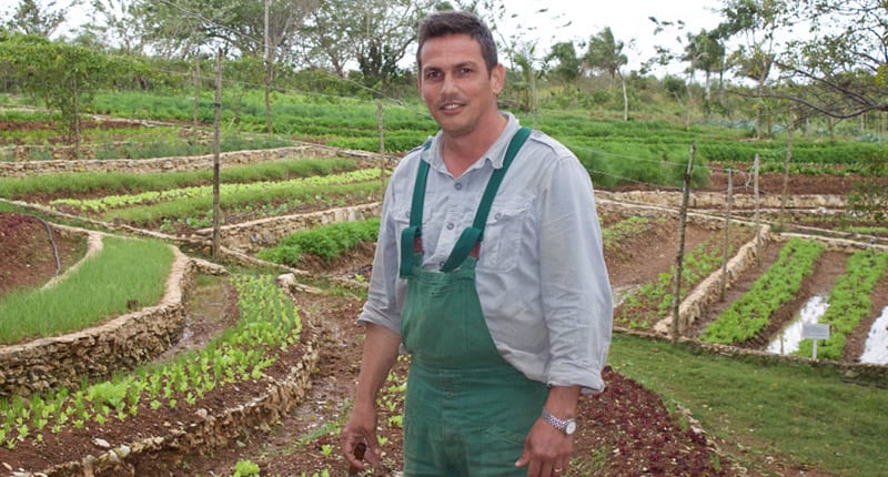 Organic farmer Fernando Funes. Photo: Raquel Pérez