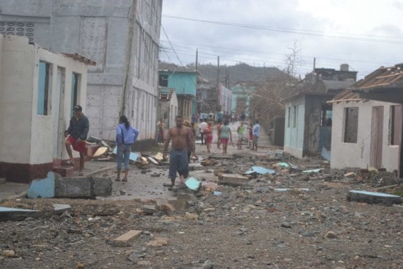 Scene from Baracoa after hurricane Matthew.