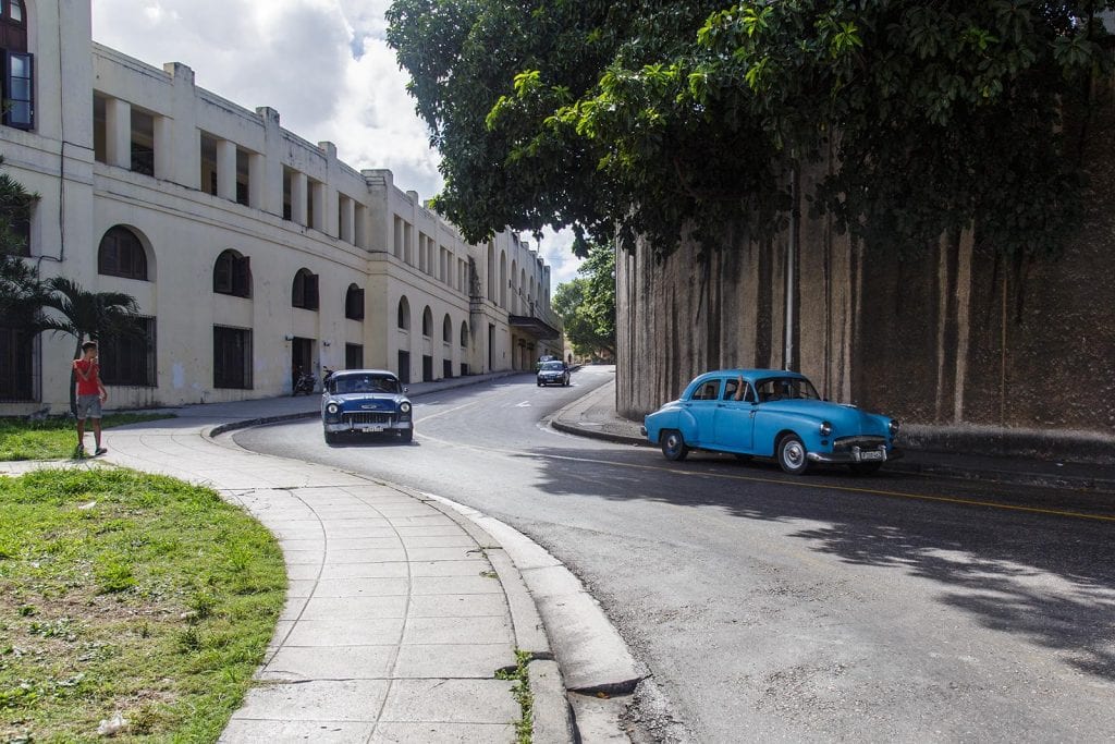 On the perimeter of the University of Havana.