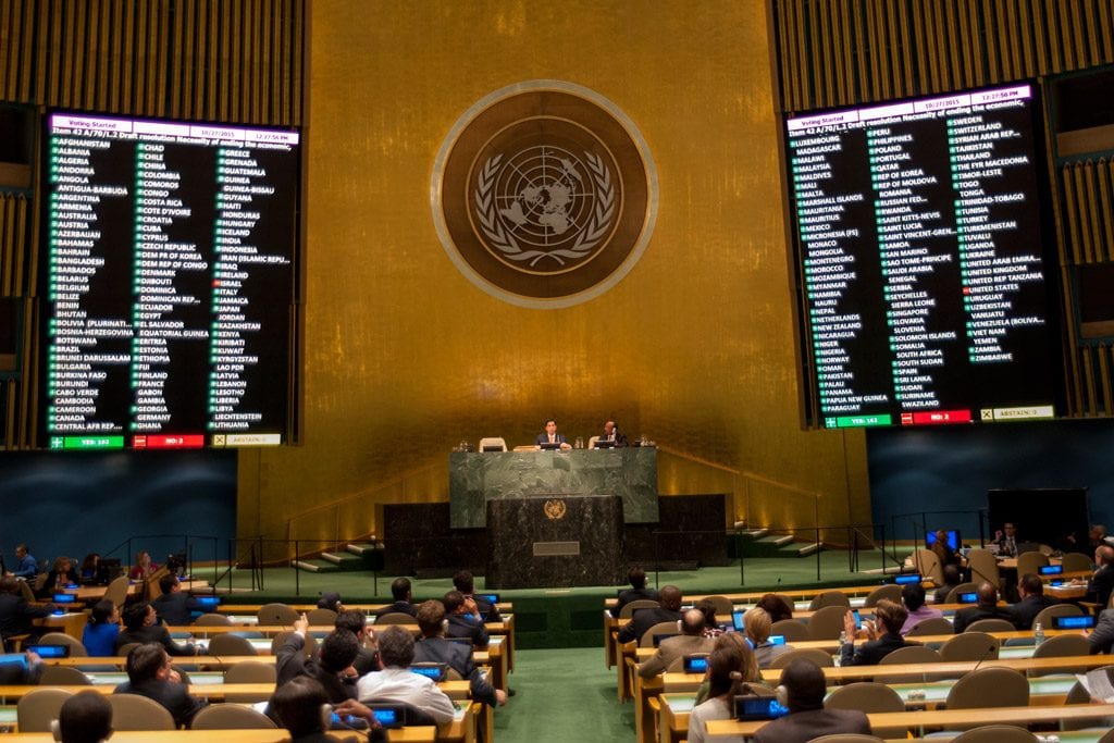 A previous UN vote on Cuba's resolution against the US embargo. Photo: UN