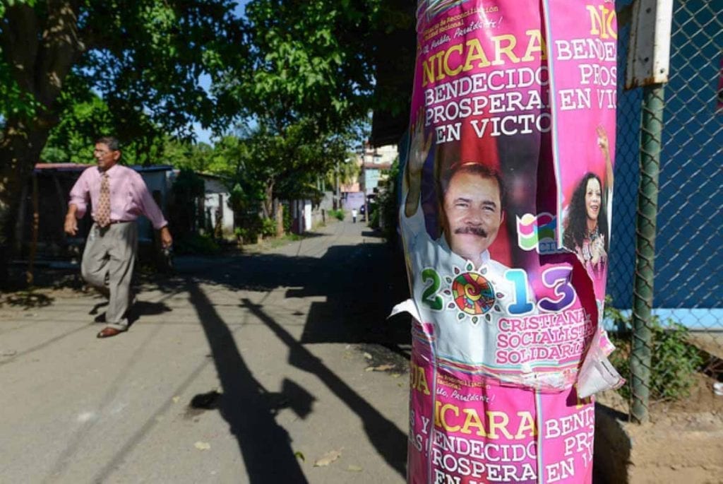Campaign publicity of the Ortega-Murillo ticket under the FSLN. Photo: Carlos Herrera/confidencial