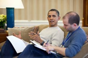 Barack Obama and his advisor Ben Rhodes. Photo: www.americanthinker.com