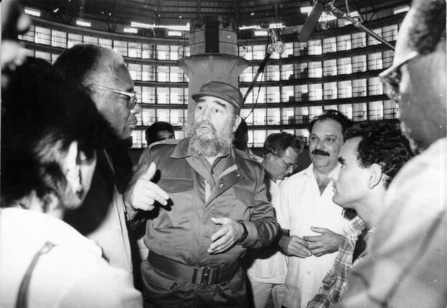 Fidel Castro during one of his many visits to the Isle of Youth (Isla de la Juventud).  Photo: islavision.icrt.cu