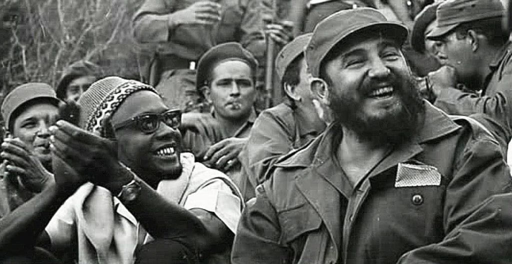 Amilcar Cabral, one of Africa's foremost anti-colonial thinkers, with Fidel Castro. (Photo: Invent the Future/africapedia.com