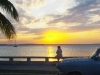 Sunset with 50s car.  Photo: Linda Williams