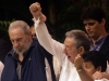 Fidel and Raul Castro.  Photo: Jorge Luis Baños