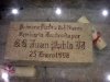 The cornerstone of the seminar, blessed by the Pope John Paul II on January 25, 1998.