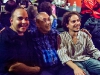 With his son Juan Carlos Formell and Dafnis Prieto in the green room at SOB\'s in New York, September 2011