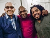 With bassist Jorge Reyes and percussionist Yaroldy Abreu at a reception for Arturo O\'Farrill at the residence of the Chief of the US Interests Section in Havana, December 2013.