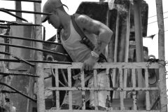 Construction worker at work.