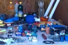 A table with items for sale in Cuba