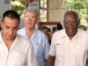 0024 Alfredo Machado López, presidente de la  ANIR---- (izquierda)  Pedro Abreu (Director de Expo Cuba)---- en el centro Salvador Valdés Mesa    Secretario General de la Central de Trabajadores de Cuba (CTC )---- Derecha