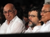 First Vice President Machado Ventura and Culture Minister Abel Prieto at the international concert to celebrate the 85th birthday of Fidel Castro.  Photo: Jorge Luis Baños-IPS