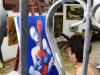 Havana painter Marcia Beatriz Diaz Amador in her studio/workshop.