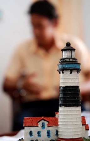 Scale model of the Punta de Maya Lighthouse