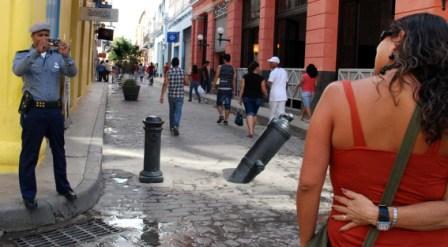 Tourists in Old Havana.  Photo: Caridad