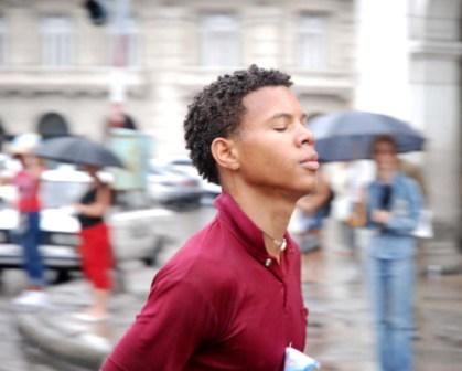 Yordan Dueñas, 16, was the first Cuban to cross the finish line.