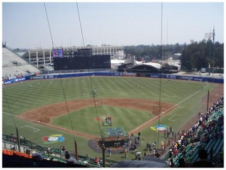 Foro Sol Stadium in Mexico City where Cuba opens against South Africa on Sunday. 