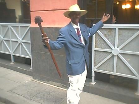Showman in Old Havana. Photo: Glen Ellis