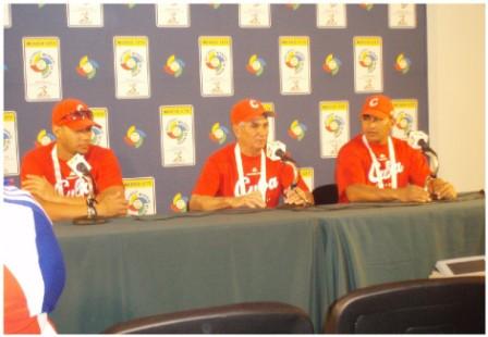  Press Conference with Yulieski Gourriel, Higinio Velez and Frederich Cepeda