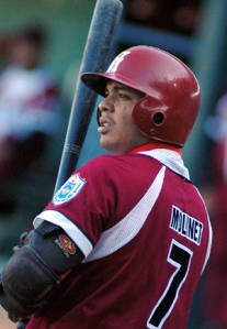 Habana Province Second Baseman Ernesto Molinet had seven RBIs on two homers, including a grand slam, and a double.