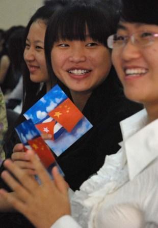 Chinese students study Spanish in Havana.