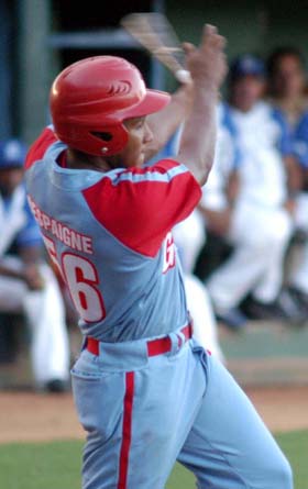 Cuban League home run leader Alfredo Despaigne starts in left field batting fifth.