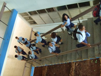 Students at Lenin High School.