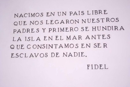  “…The island would sink in the sea before we agreed to became anyone’s slave.”