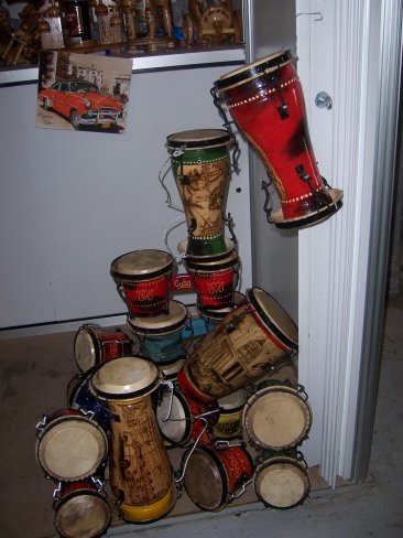 Drums at the Havana Handicrafts Fair.