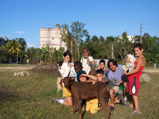 Some of the neighborhood kids.