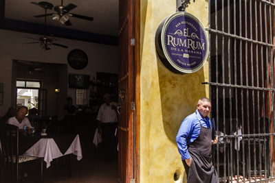  A private Havana bar-restaurant.  Photo: Juan Suarez