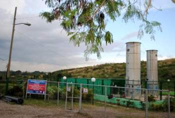 Biogas plant at the 100th Street Garbage Dump.