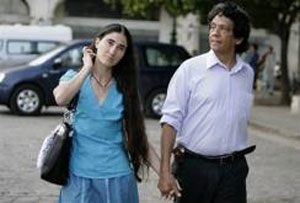 Yoani Sanches and Reinaldo Escobar.  Photo: translatingcuba.com