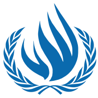 The UNHRC logo.