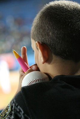 Young Cuban baseball fan.