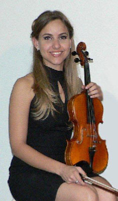 Cuban violinist Camila Martel 