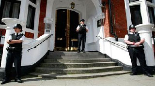 Ecuadorian embassy in London.  Photo: minci.gob.ve