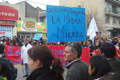 Protest for free, quality education in Chile.
