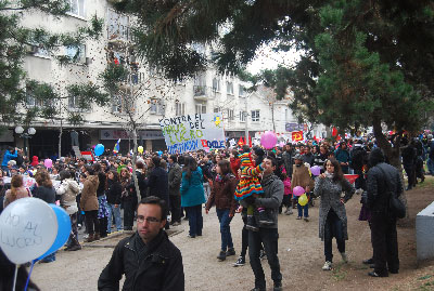 Student protest in Chile.