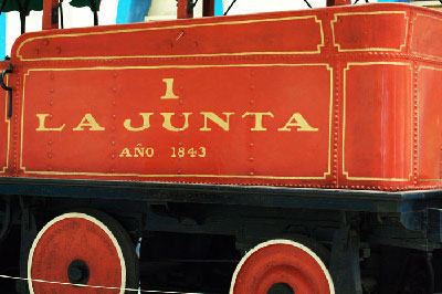 La Junta, the first locomotive used in Cuba.