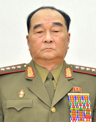 The head of the Chiefs of Staff of the North Korean Army,  Kim Kyok Sik.