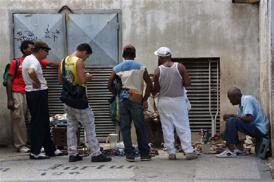 Havana street vendors.