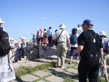 Tour group in Havana.