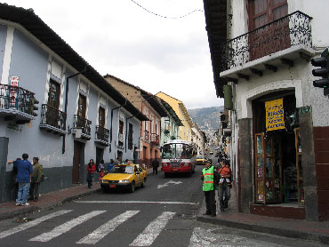 Street in Quito, Ecuador