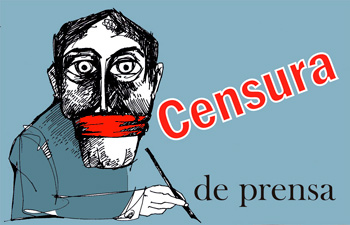 Press censorship.  Image: anghelmorales.blogspot.com
