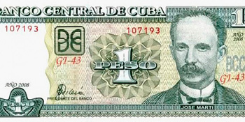 The regular Cuban peso.