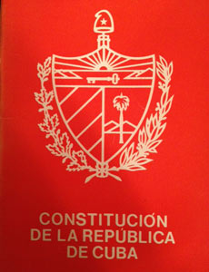 The Cuban constitution.